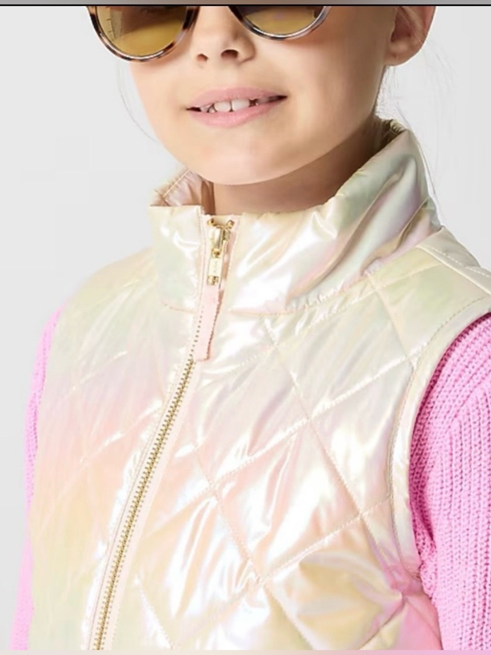 J.Crew metallic quilted vest - Picture 3 of 11